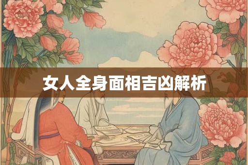 女人全身面相吉凶解析