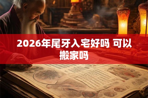 2026年尾牙入宅好吗 可以搬家吗