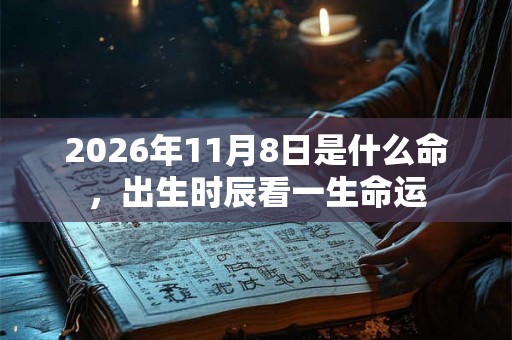 2026年11月8日是什么命，出生时辰看一生命运