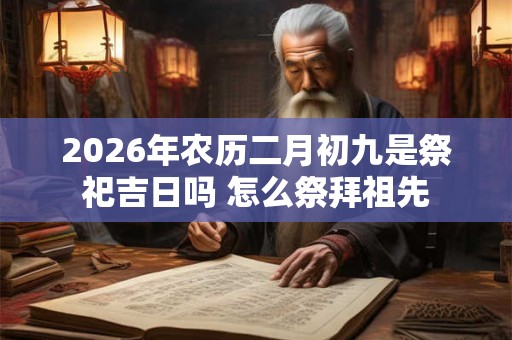 2026年农历二月初九是祭祀吉日吗 怎么祭拜祖先