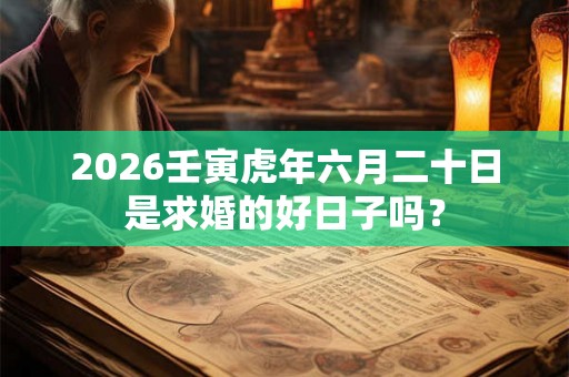2026壬寅虎年六月二十日是求婚的好日子吗？