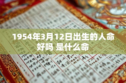 1954年3月12日出生的人命好吗 是什么命 1954年3月12日出生的人命好吗 是什么命