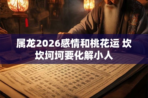 属龙2026感情和桃花运 坎坎坷坷要化解小人 属龙2026感情和桃花运 坎坎坷坷要化解小人