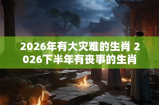 2026年有大灾难的生肖 2026下半年有丧事的生肖