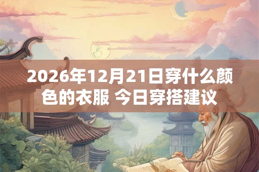 2026年12月21日穿什么颜色的衣服 今日穿搭建议
