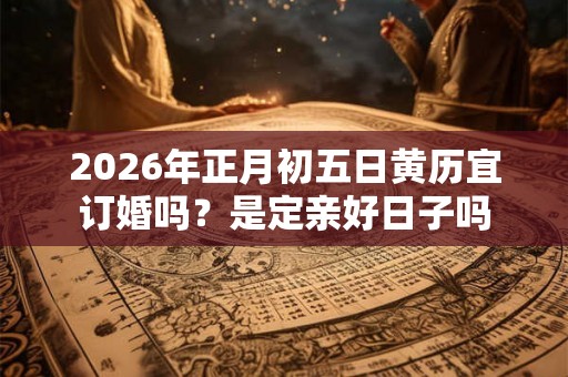 2026年正月初五日黄历宜订婚吗?是定亲好日子吗 2026年正月初五日黄历宜订婚吗?是定亲好日子吗