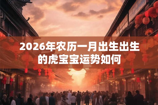 2026年农历一月出生出生的虎宝宝运势如何 2026年农历一月出生出生的虎宝宝运势如何