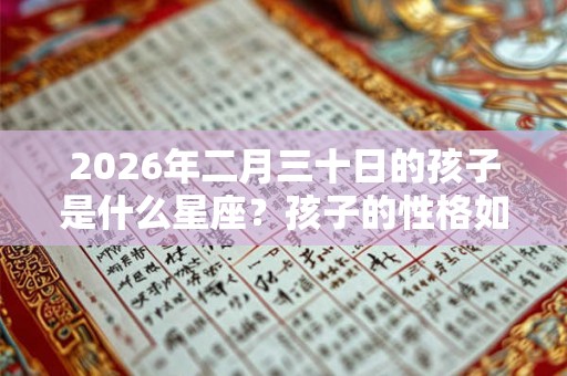 2026年二月三十日的孩子是什么星座？孩子的性格如何？