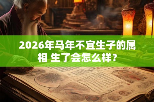 2026年马年不宜生子的属相 生了会怎么样？