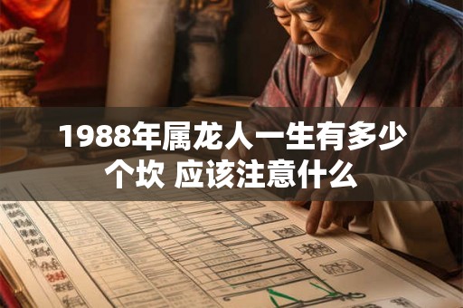 1988年属龙人一生有多少个坎 应该注意什么