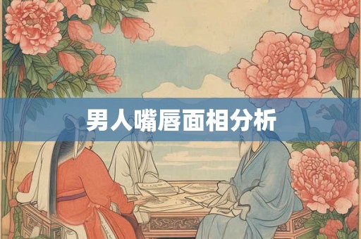 男人嘴唇面相分析
