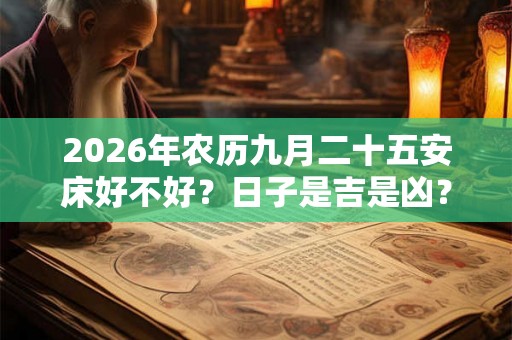 2026年农历九月二十五安床好不好？日子是吉是凶？