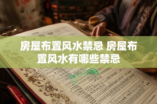 房屋布置风水禁忌 房屋布置风水有哪些禁忌