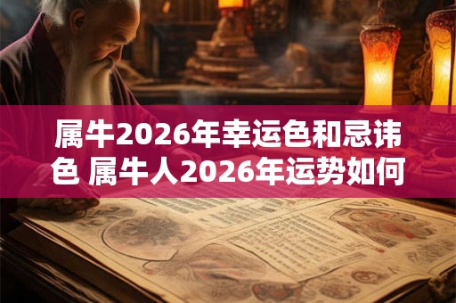 属牛2026年幸运色和忌讳色 属牛人2026年运势如何
