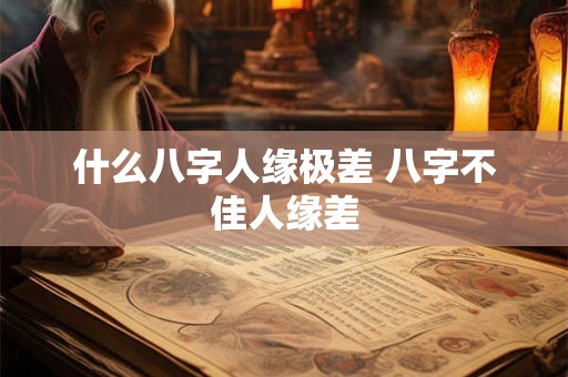 什么八字人缘极差 八字不佳人缘差 什么八字人缘极差 八字不佳人缘差