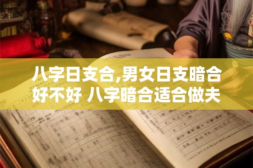 八字日支合,男女日支暗合好不好 八字暗合适合做夫妻吗？