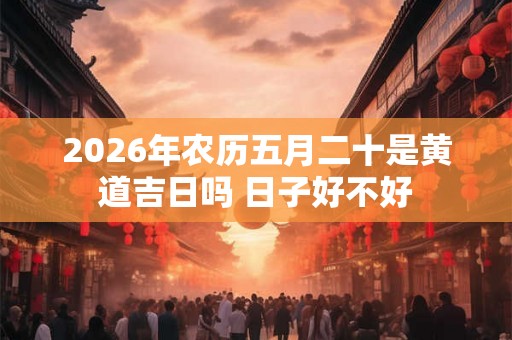 2026年农历五月二十是黄道吉日吗 日子好不好