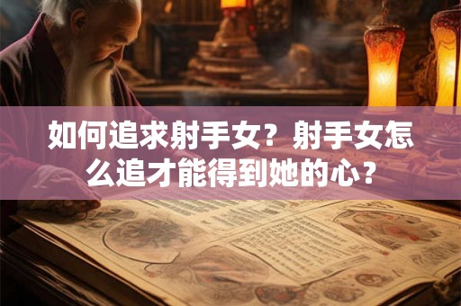如何追求射手女？射手女怎么追才能得到她的心？