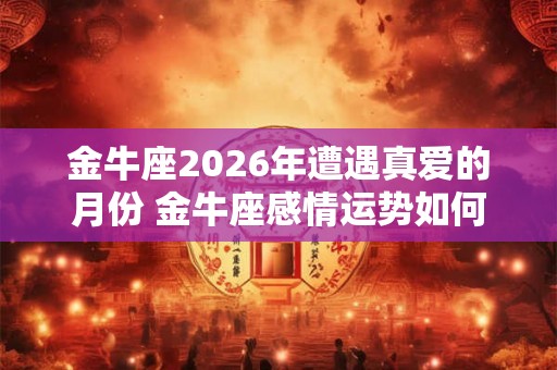 金牛座2026年遭遇真爱的月份 金牛座感情运势如何