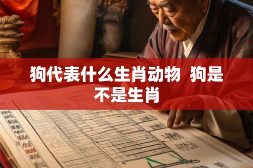 狗代表什么生肖动物  狗是不是生肖