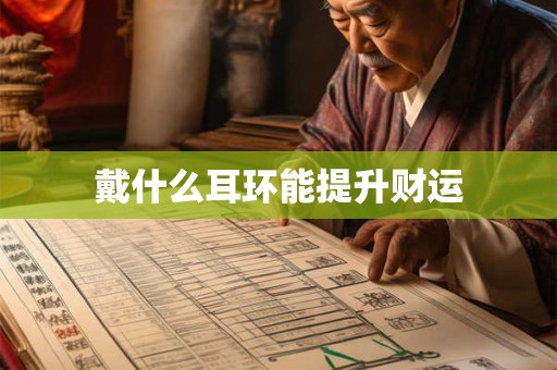 戴什么耳环能提升财运