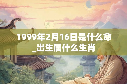 1999年2月16日是什么命_出生属什么生肖
