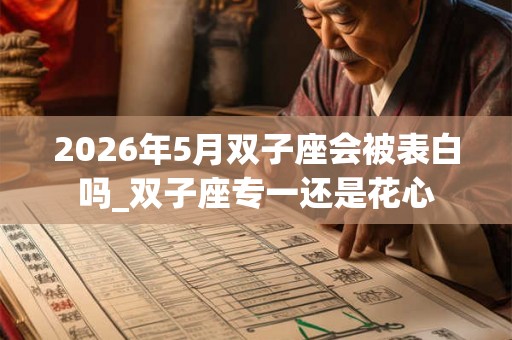 2026年5月双子座会被表白吗_双子座专一还是花心