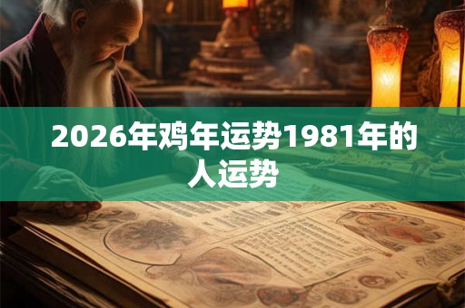 2026年鸡年运势1981年的人运势