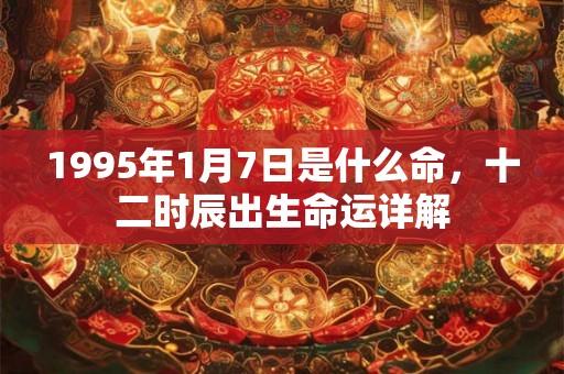 1995年1月7日是什么命，十二时辰出生命运详解