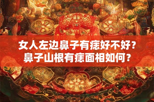 女人左边鼻子有痣好不好？鼻子山根有痣面相如何？
