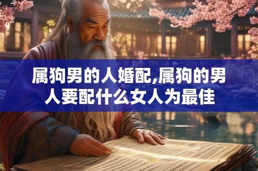 属狗男的人婚配,属狗的男人要配什么女人为最佳