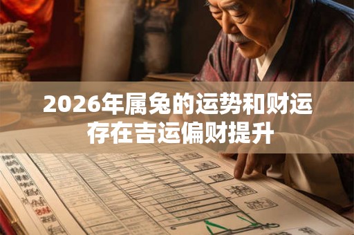 2026年属兔的运势和财运 存在吉运偏财提升 2026年属兔的运势和财运 存在吉运偏财提升