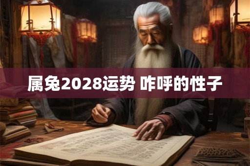 属兔2028运势 咋呼的性子