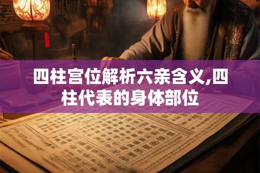 四柱宫位解析六亲含义,四柱代表的身体部位