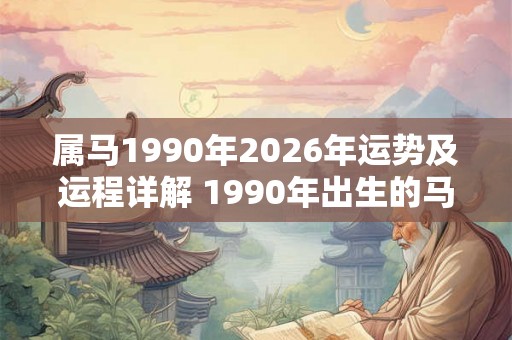 属马1990年2026年运势及运程详解 1990年出生的马2026年运势如何