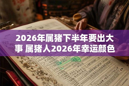 2026年属猪下半年要出大事 属猪人2026年幸运颜色