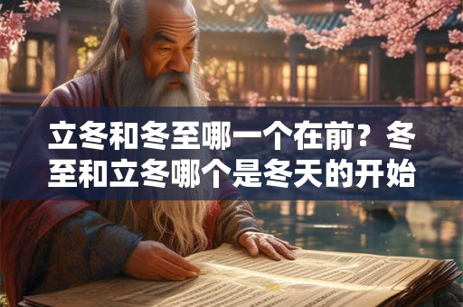 立冬和冬至哪一个在前？冬至和立冬哪个是冬天的开始？