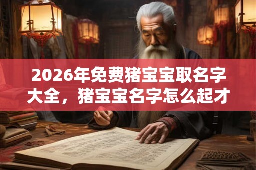 2026年免费猪宝宝取名字大全，猪宝宝名字怎么起才好听？