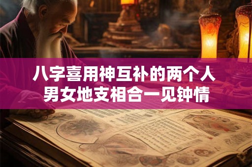 八字喜用神互补的两个人 男女地支相合一见钟情