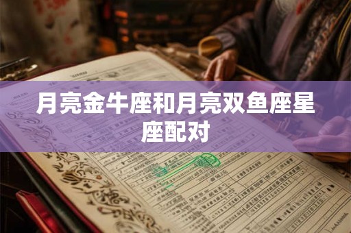 月亮金牛座和月亮双鱼座星座配对
