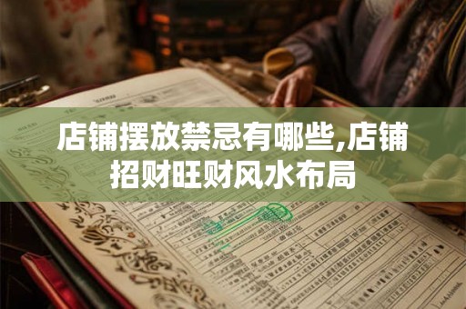 店铺摆放禁忌有哪些,店铺招财旺财风水布局 店铺摆放禁忌有哪些,店铺招财旺财风水布局