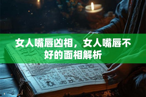 女人嘴唇凶相,女人嘴唇不好的面相解析 女人嘴唇凶相,女人嘴唇不好的面相解析