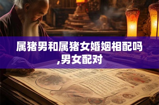 属猪男和属猪女婚姻相配吗,男女配对