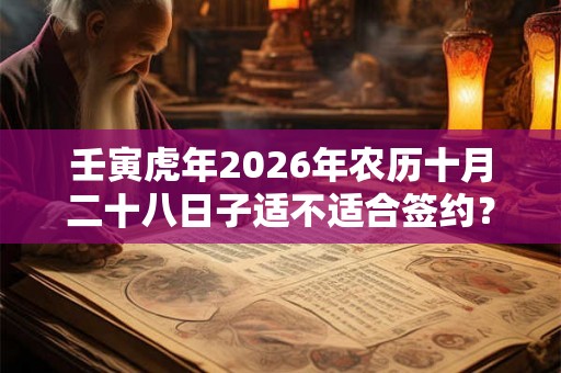 壬寅虎年2026年农历十月二十八日子适不适合签约？