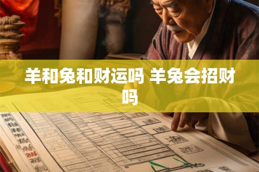 羊和兔和财运吗 羊兔会招财吗