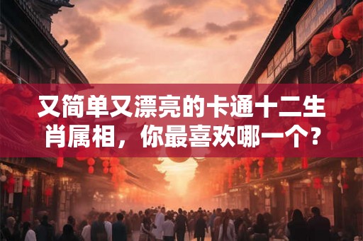 又简单又漂亮的卡通十二生肖属相，你最喜欢哪一个？