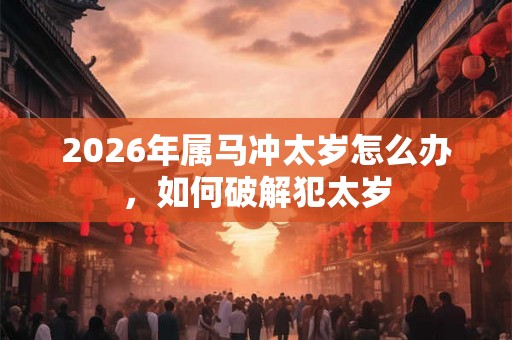 2026年属马冲太岁怎么办,如何破解犯太岁 2026年属马冲太岁怎么办,如何破解犯太岁