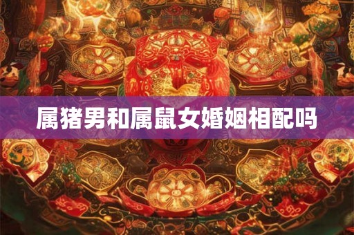属猪男和属鼠女婚姻相配吗