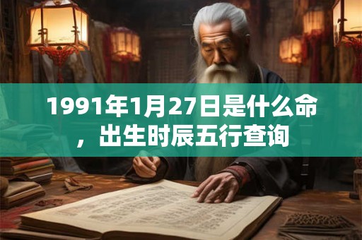 1991年1月27日是什么命，出生时辰五行查询