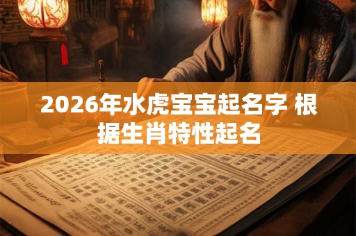 2026年水虎宝宝起名字 根据生肖特性起名 2026年水虎宝宝起名字 根据生肖特性起名
